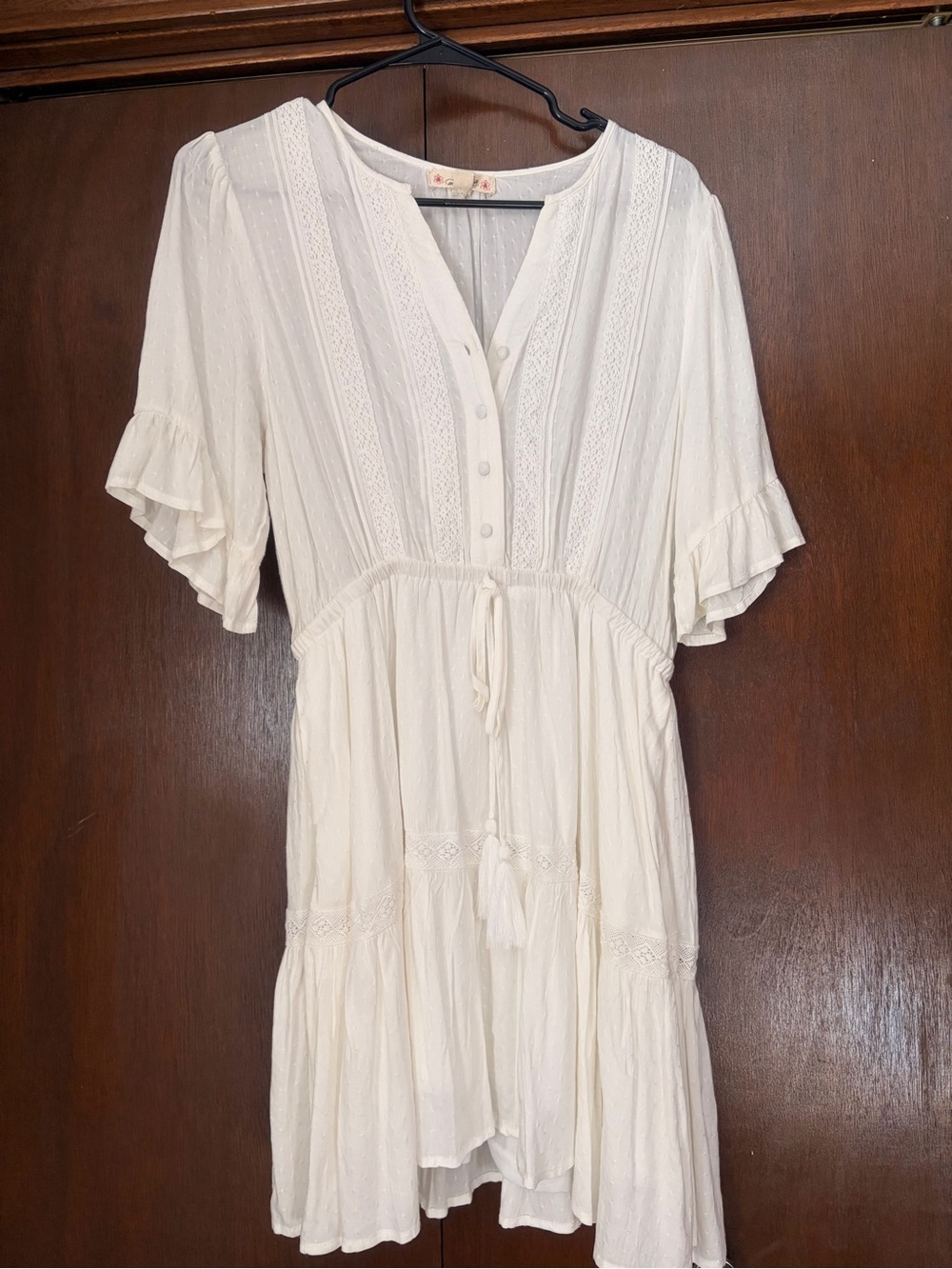 Magnolia Boutique Creamy White Mini Dress